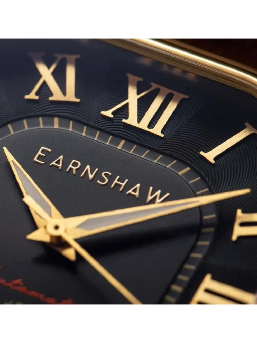 NWT Thomas Earnshaw Coussin Black Dial Men's Watch